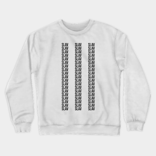 Slav tri poloski - slav three stripes Crewneck Sweatshirt by Slavstuff